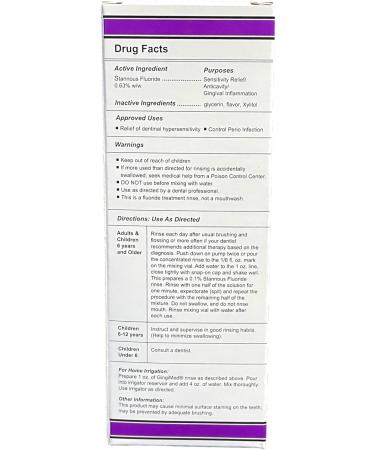 GingiMed .63% Stannous Fluoride Mouthwash with Xylitol | Alcohol-Free Periodontal Treatment | Caribbean Ice - 10 oz - Fast International Shipping - Buy Online on GoSupps.com
