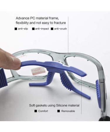 Pellor Safety Goggles - Anti-fog Eye Protection Sports Eyewear in Blue - Buy Online on GoSupps.com
