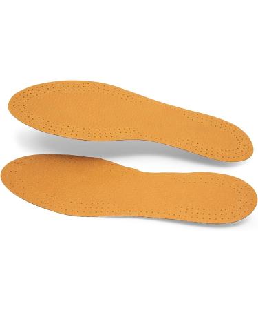 Kaps Leather Carbon Shoe Insoles 6 Pair Pack - Men and Women - Size 44 EUR / 11 US - Activated Carbon Underlayer - Replacement Inserts - Buy Online on GoSupps.com
