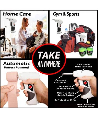 Wrap Wrench - Professional Sports & Medical Bandage Roller White - Buy Online on GoSupps.com