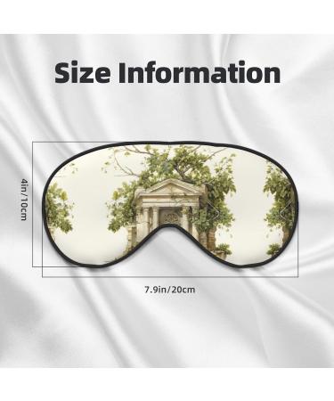 SSIMOO Antique Roman Olive Branch & Greek Sleep Mask | Adjustable Breathable Eye Mask for Comfortable Sleep - International Shipping Available - Buy Online on GoSupps.com