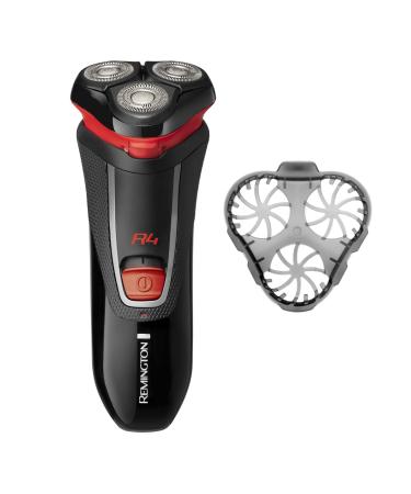 Remington R4001 Style R4 Cordless Shaver Rechargeable Electric Razor with Pop-up Trimmer Black/Grey/Red
