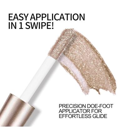 Anglicolor Eyeshadow Glitter Eyeshadow Shimmer Eye Shadow Liquid Eyeshadow Glitter Liquid Eye Shadow Sparkling Eye Makeup Tool Best Gift For Women Girls (10#Coffee) - Buy Online on GoSupps.com