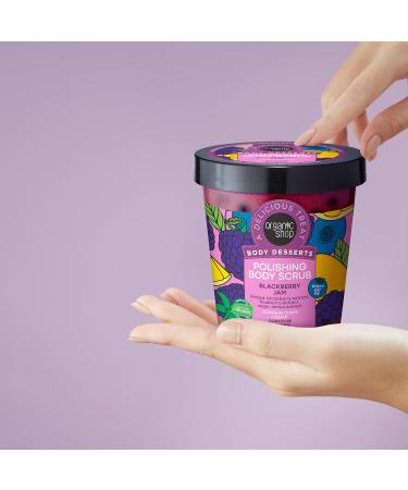 Organic Shop Body Desserts Polishing Body Scrub Blackberry Jam 450 ml - Buy Online on GoSupps.com