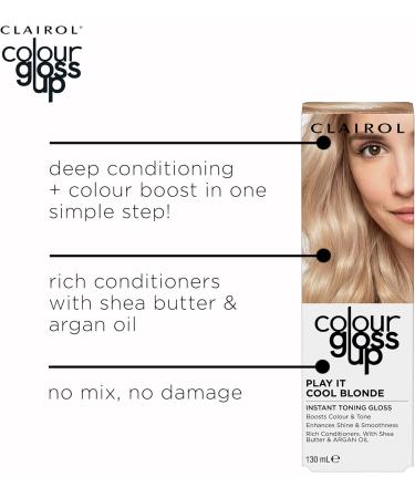 Clairol Colour Gloss Up Conditioner - Play It Cool Blonde 130ml - Buy Online on GoSupps.com
