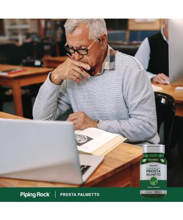 Piping Rock Saw Palmetto for Men and Women | 120 Softgels | Complex with Pumpkin Seed Oil & Pygeum Extract | Extra Strength Prostate Supplement | Non-GMO Gluten-Free - Buy Online on GoSupps.com