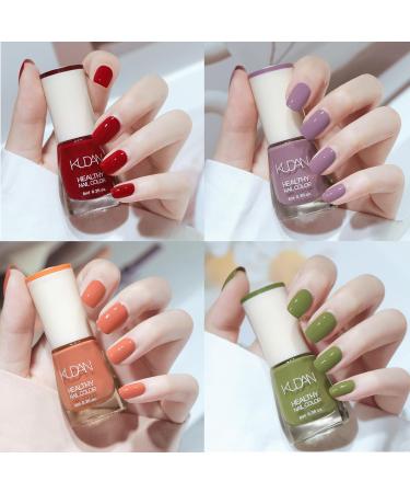 Rainbow Colorful Nail Polish Set - Quick Dry & Long Lasting Nail Varnish - Non-Toxic Water Based Holographic Nail Polish - No Need UV Nail Polish Kit Christmas Gifts for Women Girl (Rainbow Colors) - Buy Online on GoSupps.com