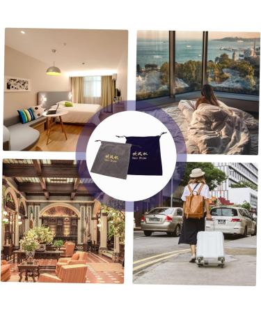 FOMIYES 8 Pcs Storage Bag Smooth Hair Dryer Bag Curl Hair Dryer Drawstring Hair Dryer Holder Gym Bag Velvet - Buy Online on GoSupps.com