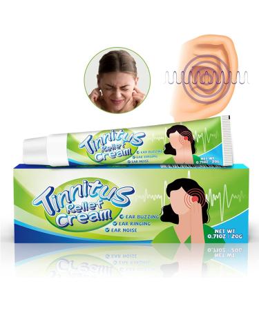 0.7oz Tinnitus Relief Cream - Plant Extract Treatment for Ear Ringing & Hearing Loss | Men & Women Health Care - Buy Online on GoSupps.com