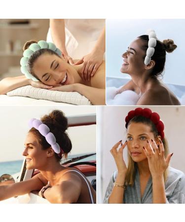 DRESHOW Spa Headband for Washing Face Wristband Set Sponge Soft Terry Cloth Makeup Skincare Non Slip Headband for Women 1 Set: 83-LP - Buy Online on GoSupps.com