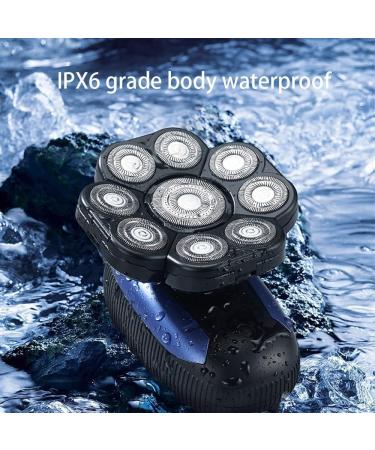 GeRRiT Electric Razor for Men - 6 in 1 Bald Head Shaver with 9D Floating Cutter | Wet & Dry Cordless Grooming Trimmer - Buy Online on GoSupps.com