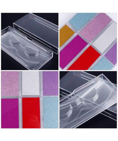 Buy Lurrose 8pc Glitter Eyelash Storage Boxes - Empty Lash Holders for False Eyelashes | International Shipping Available - Buy Online on GoSupps.com