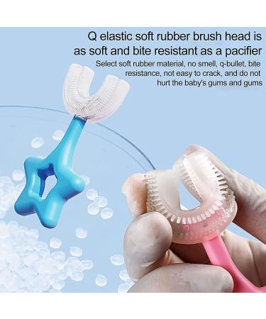 Kids U-Shape Toothbrush 360 Cleaning - Soft Silicone Brush for Toddlers & Children (4PC) - Boys & Girls Oral Care - Buy Online on GoSupps.com
