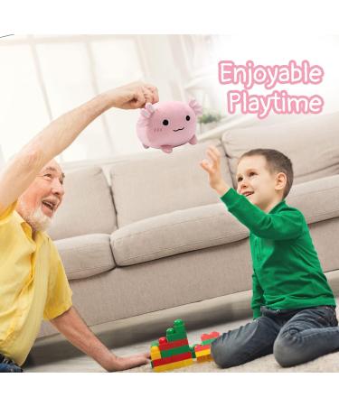 Yamepuia Pink Axolotl Plush Toy - Cute Kawaii Stuffed Animal for Kids - Birthday Gift & Home Decoration - Buy Online on GoSupps.com