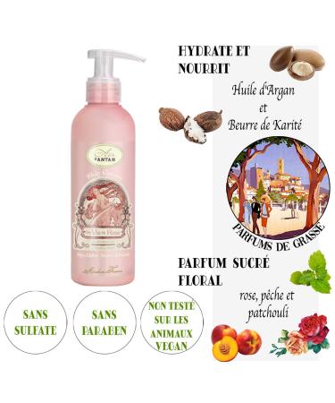 Un Air d Antan Body Lotion 6.8 oz - Rose Peach Patchouli - Premium Non-Greasy Moisturizer with Organic Shea Butter & Argan Oil for Dry Skin - Paraben-Free Gentle Fragrance for Women - Buy Online on GoSupps.com