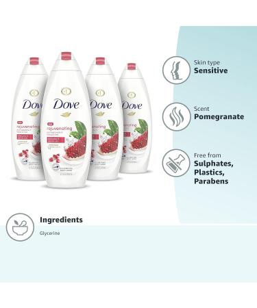 Dove Rejuvenating Pomegranate and Hibiscus Tea Body Wash 22 Fl Oz - Pack of 4 - Buy Online on GoSupps.com
