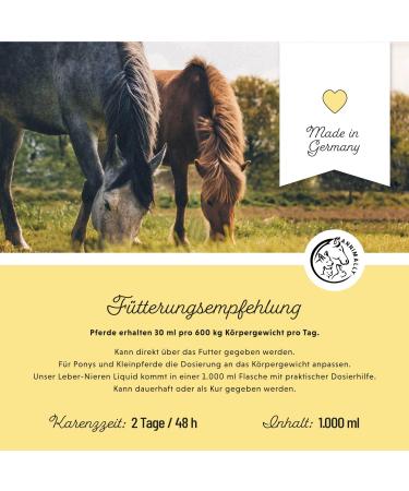 Annimally Liver Kidney Liquid for Horses - 1000ml Herbal Juice with Dandelion & Artichoke for Healthy Metabolism - Buy Online on GoSupps.com