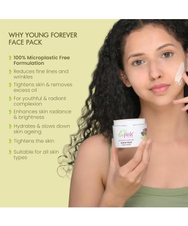 Young Forever Face Pack - 100% Microplastic Free Reduces Fine Lines Dark Spots & Scars | 100 gm - All Skin Types - Buy Online on GoSupps.com