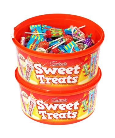 Sweet Treats Assortment Tubs 600g - Bundle Consisting of Swizzels x2 Tubs