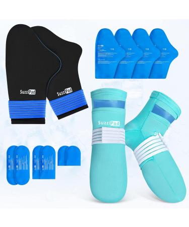 SuzziPad Cold Therapy Socks & Hand Ice Pack - Chemo Care Package for Neuropathy, Plantar Fasciitis, Carpal Tunnel - S/M Size - Buy Online on GoSupps.com