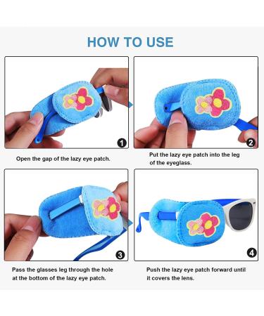 4 Pcs Kids Eye Patches - Treat Lazy Eye Amblyopia & Strabismus - Right & Left Eye Patches for Boys & Girls - Buy Online on GoSupps.com