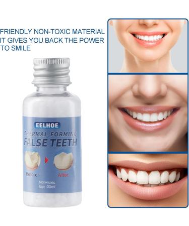 Lunaanda Dental filling set 30 ml cement for teeth repair granules for false teeth temporary filling and repair of broken teeth - Buy Online on GoSupps.com