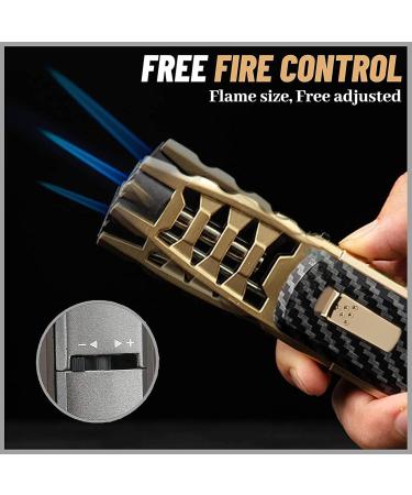 Fireblaze Electric Lighter Fire Blaze Lighter Electric Fireblaze Lighter Fireblaze Electric Plasma Lighter Powerful Adjustable Flame Dual-Arc Torch Lighter Waterproof and Windproof (Gold-B) - Buy Online on GoSupps.com