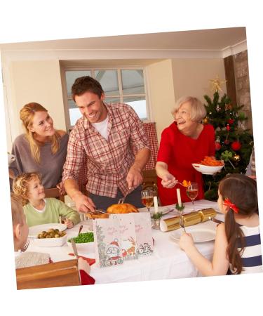 LALAFINA 6pcs Christmas Candy Paper Bag Candy Bags Kraft Retail Bags Party Favor Bag Packing Bag Kraft Paper - Buy Online on GoSupps.com