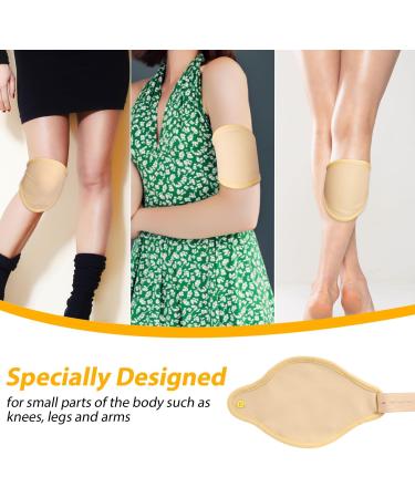 Reusable Castor Oil Packs for Knees | Organic Cotton | Adjustable Wrap - 2 Pack - Buy Online on GoSupps.com