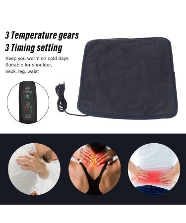 Buy Electric Heating Pad - 3 Temperature Settings & Auto Timer | Dark Gray | Fast International Shipping - Buy Online on GoSupps.com