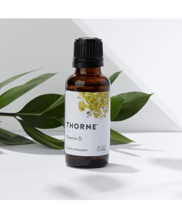 Thorne Vitamin D Liquid (Metered Dispenser) - Supplement for Healthy Bones and Muscles - 1 Fl Oz (30 mL) - Buy Online on GoSupps.com