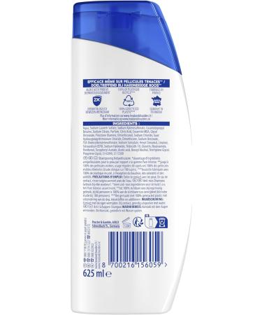 Head & Shoulders Classic Anti-Dandruff Shampoo 625ml. Daily Use. Clinically Proven to Eliminate Dandruff for Up to 100%. All Hair and Scalp Types - Buy Online on GoSupps.com
