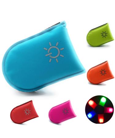 Elanox LED clip for high visibility for all outdoor activities and for child safety backpack sports bag bicycle clothing blue - Buy Online on GoSupps.com
