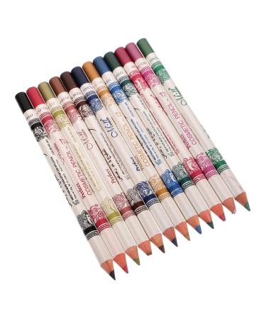 NOLITOY 36 Pcs Eyeliner Pencil Makeup Eyeliner Colorful Eyeliner Set Make up Eye Lip Liner 1 count (Pack of 1) As Shownx3pcs