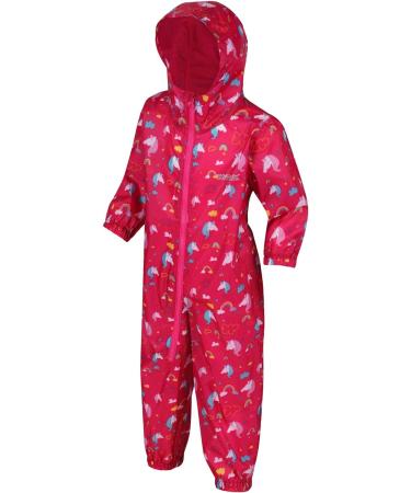 Regatta Kids Puddle Iv All-in-One Suit Unicorn (Pink) | 36-48 months - Buy Online on GoSupps.com
