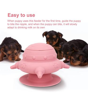Apetpup Puppy Feeder Milk Bowl with 4 Teats | 240ml Doggie Bubble Feeder for Nursing Multiple Puppies - Buy Online on GoSupps.com