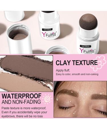 YFulfill Eyebrow Stamp Stencil Kit for Filling and Shaping Smudge-Proof 10 Reusable Stencils Long Lasting Waterproof for Perfect Brow (Dark Brown) - Buy Online on GoSupps.com
