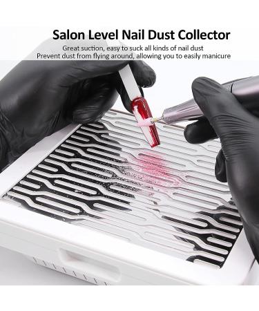 AONOLOVO Nail Dust Collector | Adjustable Suction | Upgraded Powerful Nail Vacuum Dust Extractor for Acrylic, Gel, Dip Nails | Includes Cuticle Nail Pusher - Buy Online on GoSupps.com