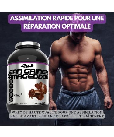 Addict sport nutrition - Armageddon - Prot ine de musculation - 100g de prot ines par portion - Gainer avec whey rapide BCAA L-Glutamine et Maltodextrine - Prise de masse - 2 Kg -Chocolat - noisette Chocolat noisette 2 kg (Lot de 1) - Buy Online on GoSupps.com