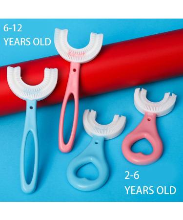 BfnzBdnz Kids Toothbrushes U- Shaped Toothbrush Soft Silicone Brush Head Toothbrush Oral Teeth Cleaning Toothbrush for Children's Soft Toothbrush 360 Silicone U-Shaped Toothbrush Toddlers Pink Pink-m - Buy Online on GoSupps.com