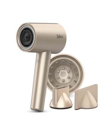 Silk'n Hair Dryer I SilkyAir Pro HDB003 I Premium Water Ionic Blow Dryer with Diffuser and Concentrator Attachments I No Heat Damage and Prevents Frizz I 18 modes LED display | 1600 W | Beige
