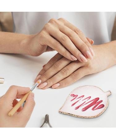 Buy WLLHYF Leaf Shape Resin Nail Art Palette - Perfect for Nail Gel Polish Mixing & DIY Nail Decoration Tools - Buy Online on GoSupps.com