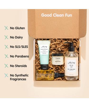 Tubby Todd New Baby & Mom Sensitive Skincare Kit | Best Mama & Baby Gift Set | Baby Shampoo Body Wash Ointment Belly Oil & Nipple Balm | Lavender Rosemary - Buy Online on GoSupps.com