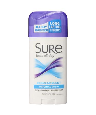 Sure Original Solid Regular Scent 2.7-ounceAnti-Perspirant Deodorant