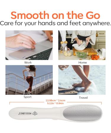 Modelones Mini Foot File - 2-in-1 Callus Remover & Pedicure Tool | Double-Sided Rasp for Safe Daily Foot Care - Buy Online on GoSupps.com