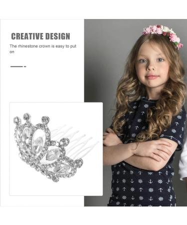 Beaupretty 4 Pieces Princess Tiara Crown Comb Rhinestone Tiara Hair Comb Mini Crystal Hair Clip Rhinestone Crown Hair Comb Hair Accessories for Girls - Buy Online on GoSupps.com