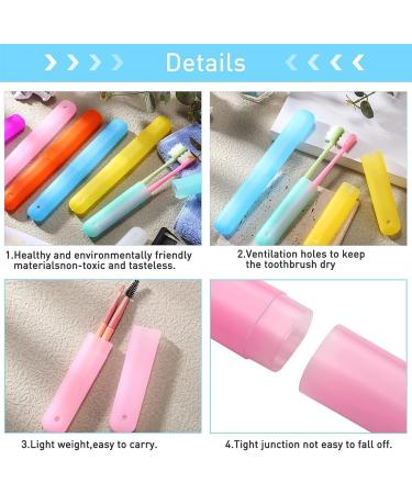 Ustnir Travel Toothbrush Case - 3 Pack Plastic Storage for Clean Brushes | Perfect for Traveling & Vacations - Buy Online on GoSupps.com