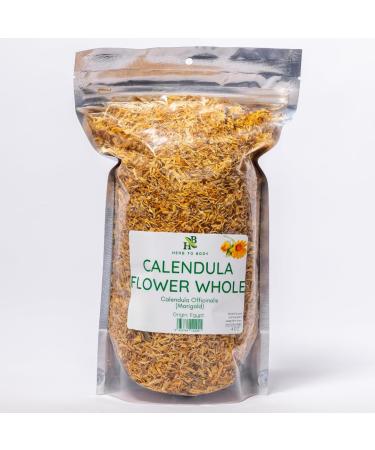Herb To Body Calendula Flowers Whole | Calendula Officinalis | Wildcrafted | 4oz