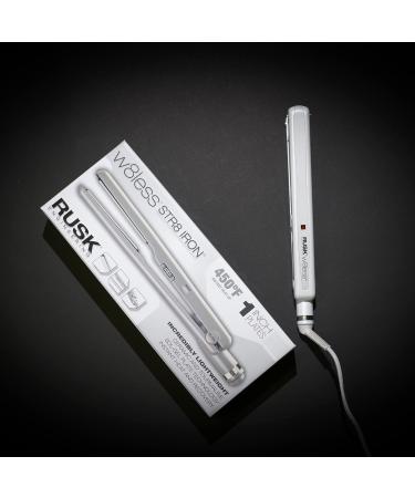 Rusk Engineering W8less Professional Ceramic Tourmaline Str8 Iron - 1 Inch Lightweight Hair Straightener with Sol-Gel Technology - Buy Online on GoSupps.com