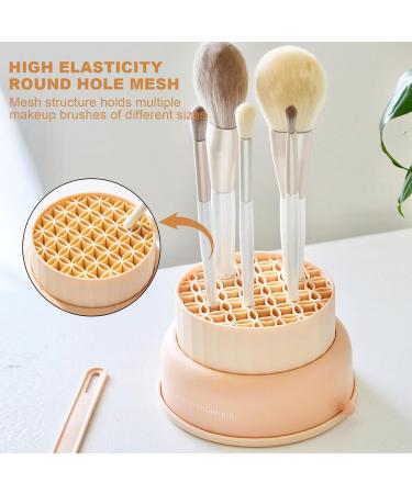3-in-1 Cosmetic Brush Cleaning Mat Make Up Brush Cleaning Bowl Cosmetic Brush Cleaning Bowl Silicone Powder Puff Brush Egg Organiser Drying Tool (Skin Colours) skin-coloured - Buy Online on GoSupps.com